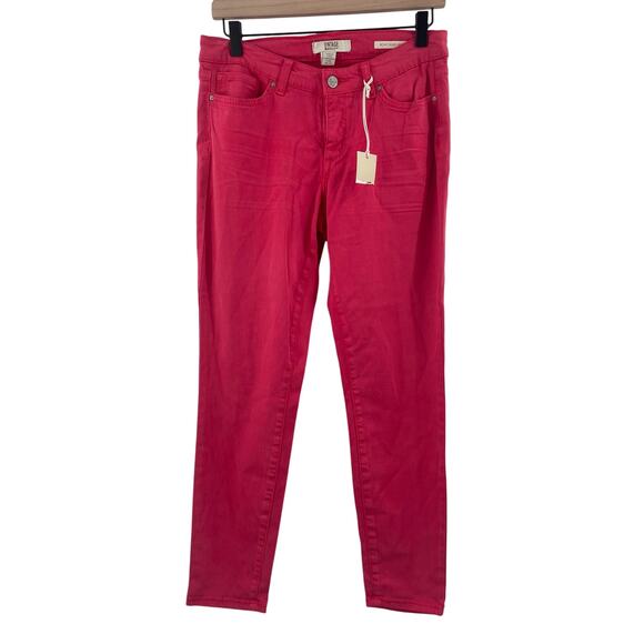 Vintage America Denim - VINTAGE AMERICA BLUES Jeans Size 6R/28 Missy Stretch Skinny Red/Pink Zipper NWT